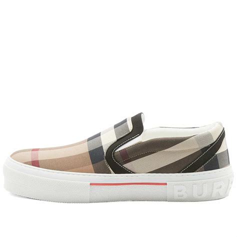 burberry mens slip on|burberry curt check sneakers.